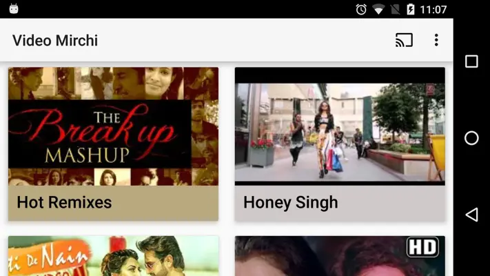 Video Mirchi android App screenshot 1